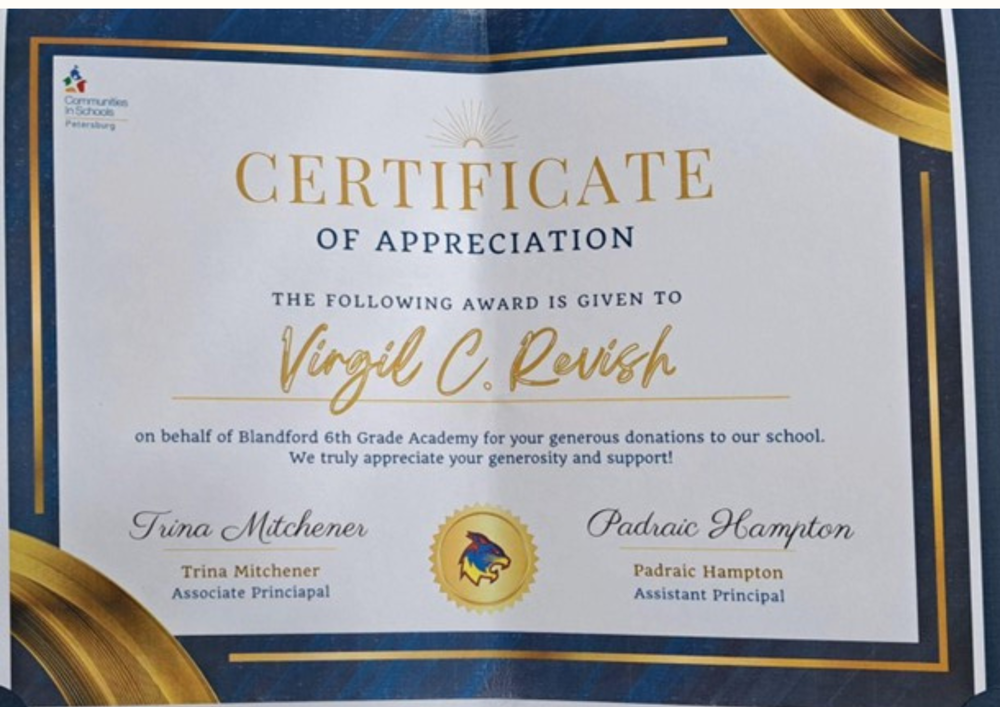 Certification Award 2