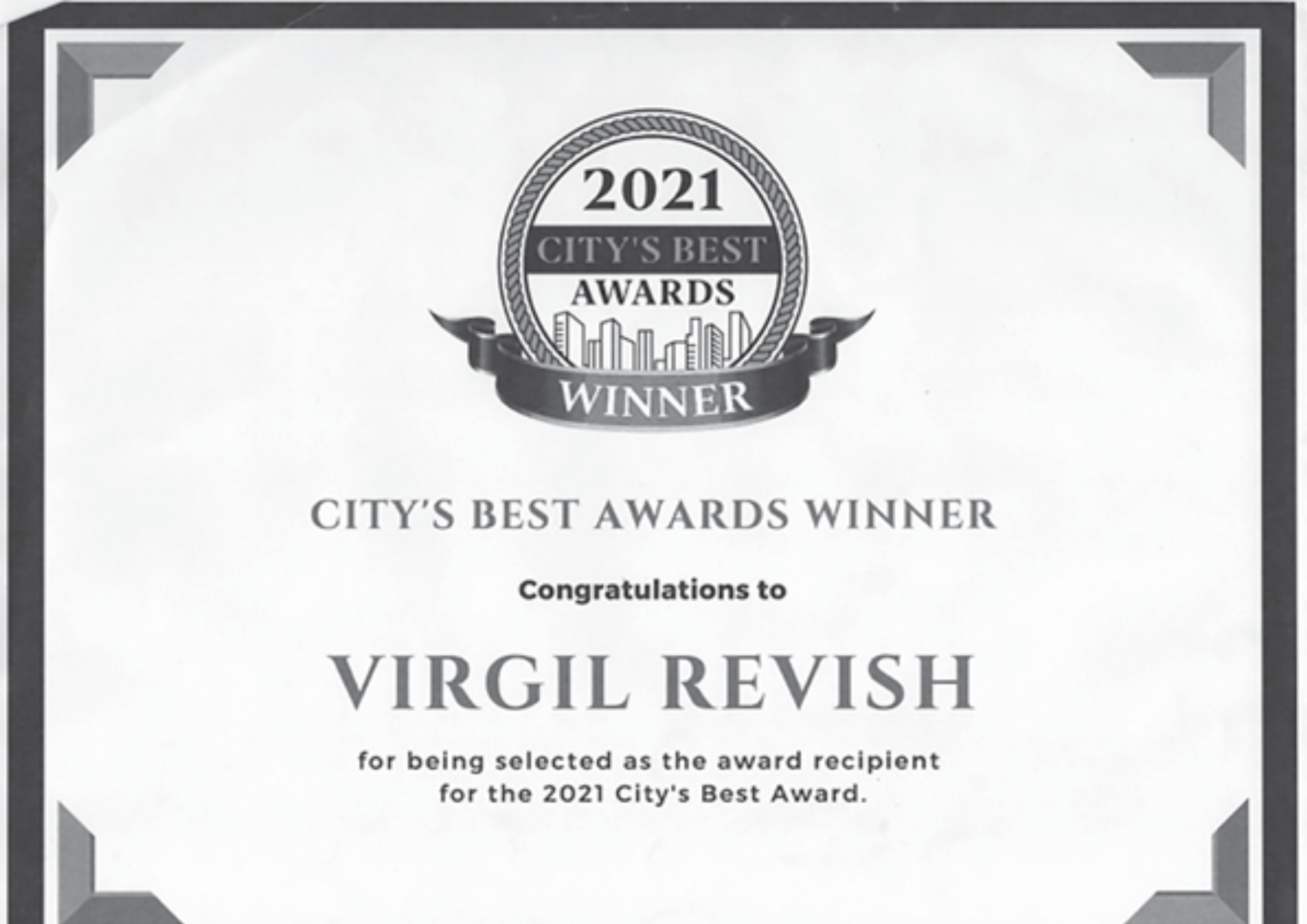 Certification Award 3